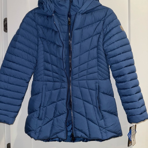 Women's Blue Quilted Jacket